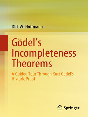 cover image of Gödel's Incompleteness Theorems